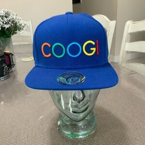 COOGI Blue Multicolor Lettering Hat one size SnapBack